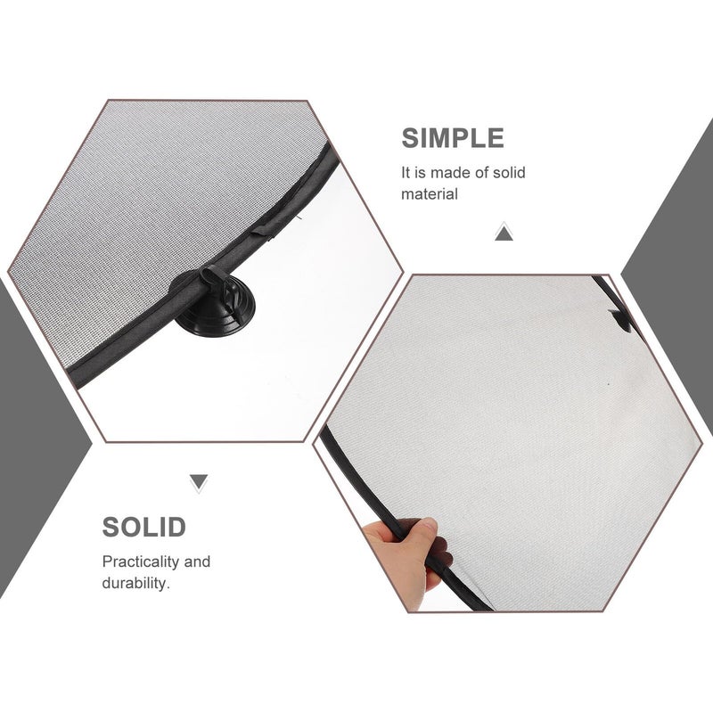 2Pcs Car Side Window Sunshade 44x36cm Black Mesh Rear Sun Shade For Summer Sun Protection - Image 4