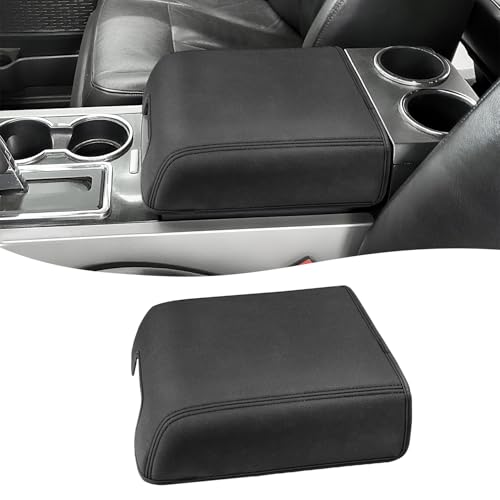 Eaglecover Center Console Cover for Ford F150 XL XLT 2004-2014, Expedition 2007-2014, Lincoln Mark LT 2006-2008, PU Leather Middle Armrest Cusion Protector, Bucket Seat Only, Anti-Scratch - Image 1