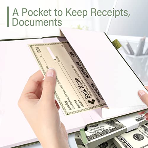 Blugool Check Registers for Personal Checkbook, Blugool Checkbook Register with Check & Transaction Registers, Accounting Ledger Log Book for Personal and Work, 5.8" x 8.3" (Green) - Image 4