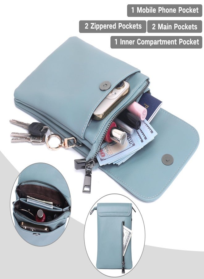 KUKOO حقائب كوكو الصغيرة للنساء لحمل الهاتف المحمول والمحفظة بحزام كتف من جلد PU - Image 4