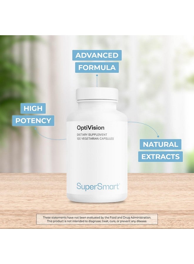 سوبرسمارت - أوبتي فيجن (تركيبة متقدمة) - مع مستخلص التوت البري، الكشمش الأسود، اللوتين، الزياكسانثين، الأستازانتين - مكمل للعيون | خالي من الكائنات المعدلة وراثيًا وخالي من الجلوتين - 120 كبسولة نباتية - Image 2