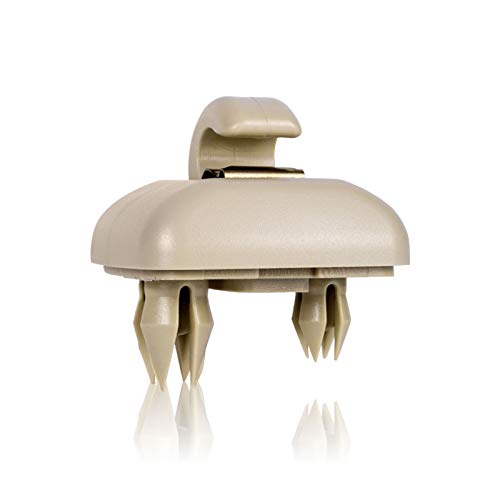 runmade Interior Sun Visor Hook Clip Bracket Replacement for Audi A1 A3 A4 A5 Q3 Q5 Dark Beige 8E0 857 562 - Image 1
