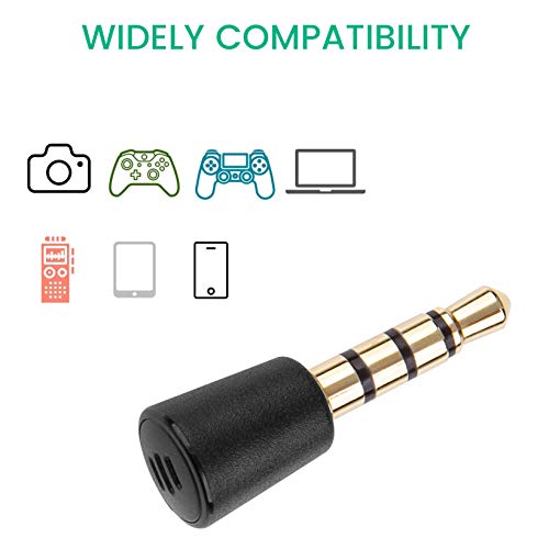 Smays Mic Microphone Replacement for Nintendo Switch Wii PS5 PS4 PS3 Xbox Controller, and vlogging DSLR Camera, Mini 3.5mm mic - Image 5