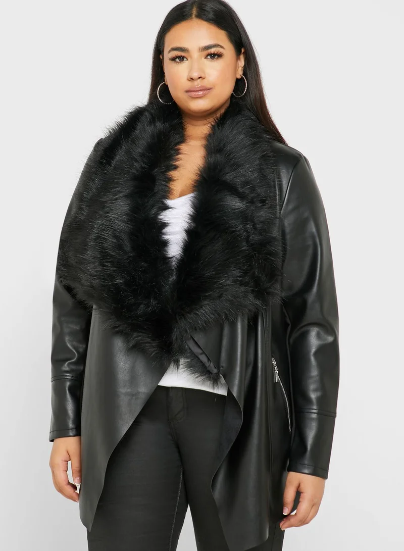 EVANS Longline Quilted Jacket