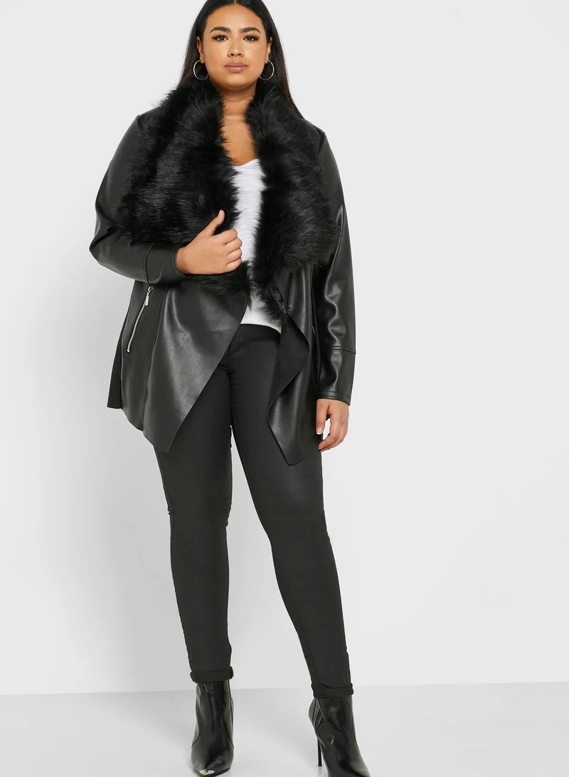 EVANS Longline Quilted Jacket