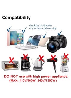 SHOPI All In One Universal Power Wall Charger Ac Power Plug Adapter With Dual Usb Charging Ports For Usa EU Uk Aus Cell Phone  - Image 5