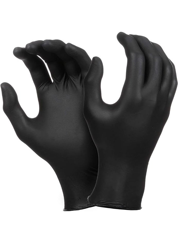 Falcon Nitrile Gloves - Black Powder Free 100 Pieces XL (Extra Large) - Image 2