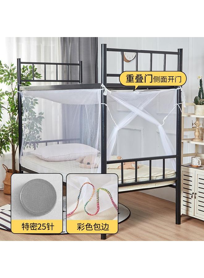 Bluejw T Encrypted Mosquito Net College Student Dormitory Single Bed Upper And Lower Bunk Summer Side End Door 90 Bed Zipper Bedroom - Image 1