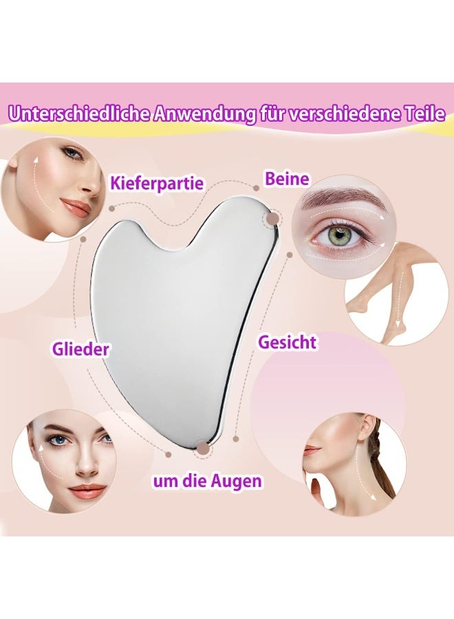 Stainless Steel Face & Body Massage Stone – Gua Sha Tool - Image 5