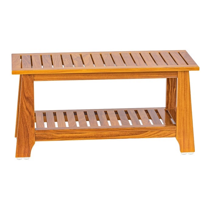 30 COMMERCIAL TEAK SHOWER BENCH 8 NONSLIP LEVELING FEET 350 LBS CAPACITY ROCKSOLID STABILITY FOR SENIORS SPA SAFETY WATERPROOF DESIGN FOR SAUNASOUTDOOR POOLS PATENTED