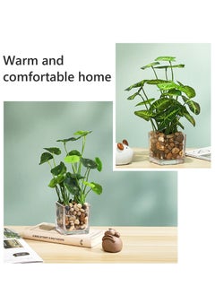 Arabest Creative Artificial Green Plants with Green Leaves, Simulation Potted Home Decor for Office Desk, Eye-catching Simulation Plant Bonsai  - Image 4