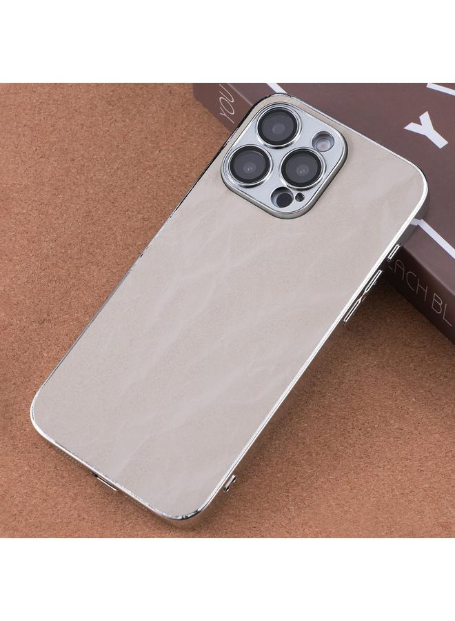 اس-توب جراب لهاتف iPhone 16 Pro Max مطلي بالكهرباء من مادة TPU الهجينة المصنوعة من مادة البولي يوريثين الحراري بتصميم ندفة الثلج - Image 1