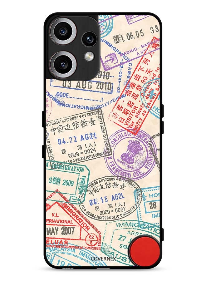 Covernex Nothing CMF Phone 2 Pro Protective Case Cover Travel Stamps Pattern - Image 1