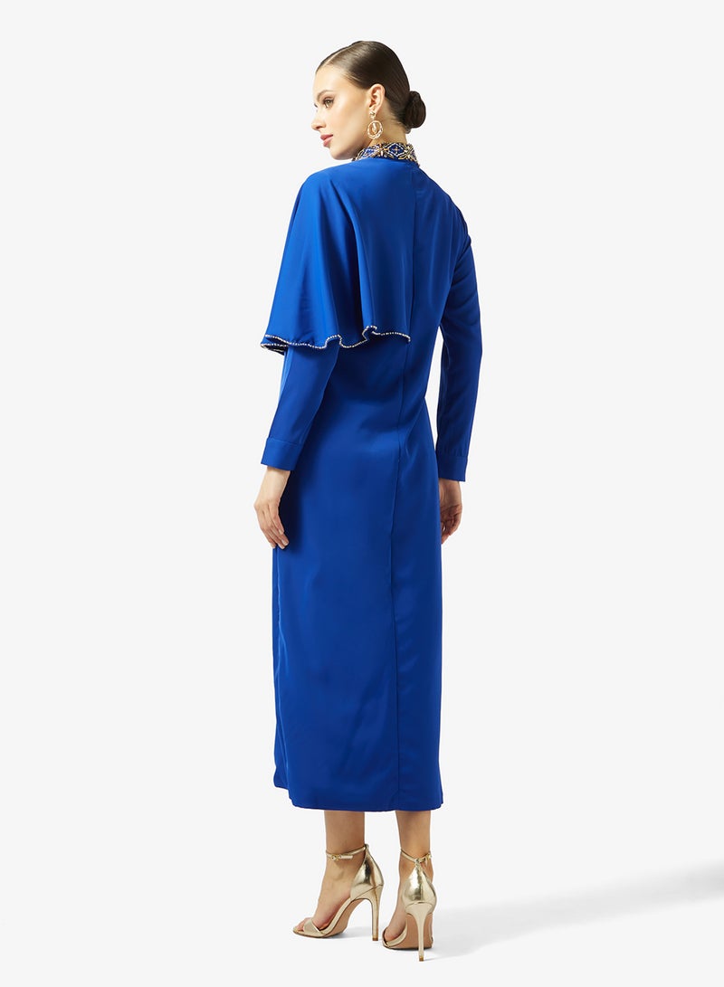 Threadz by Ajooni Cobalt Button-Down Dress - Image 2
