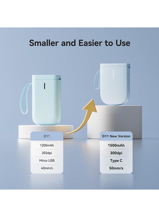 Arabest Mini Label Maker Machine, Portable Thermal Label Printer with 1 Rolls Thermal Paper Handheld Name Price Sticker Printer BT Wireless Connection for Home Office Kitchen Supermarket Store - Image 2