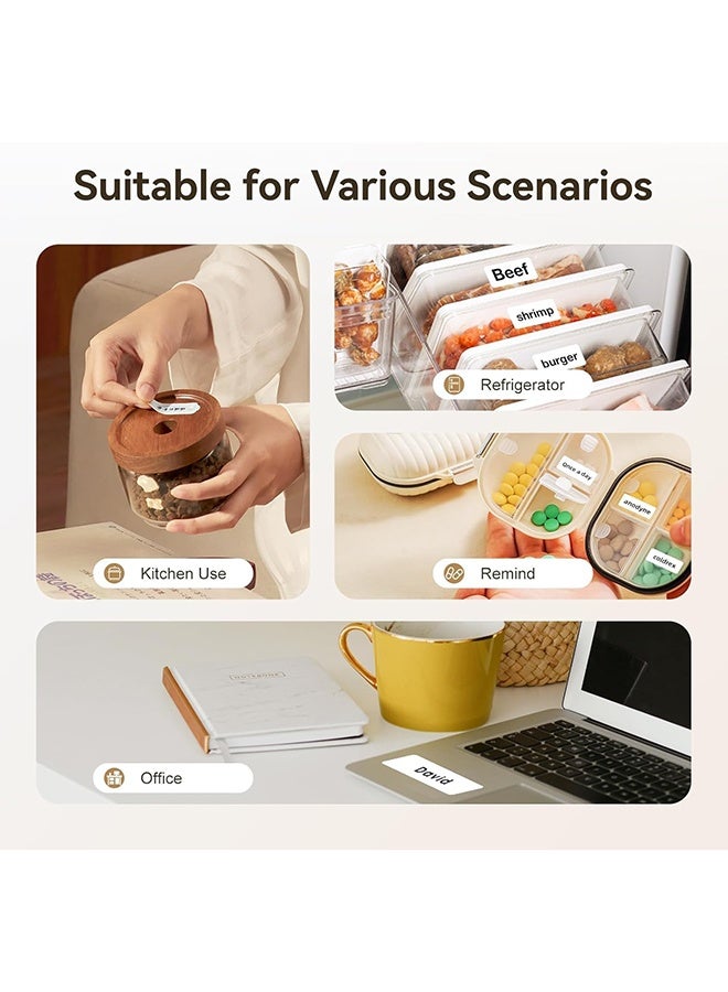 Arabest Mini Label Maker Machine, Portable Thermal Label Printer with 1 Rolls Thermal Paper Handheld Name Price Sticker Printer BT Wireless Connection for Home Office Kitchen Supermarket Store - Image 4