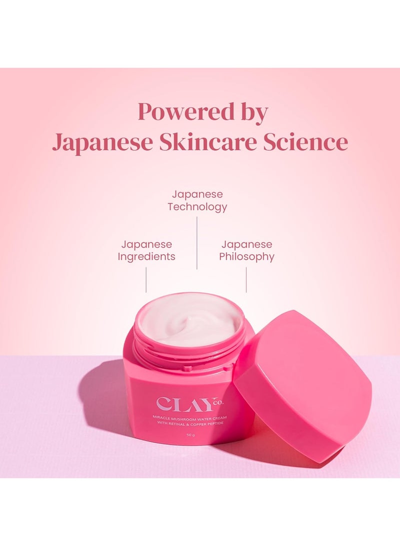 Clayco Miracle Mushroom & Copper Peptide Retinol Night Cream | Anti-Aging & Brightening | Hydrating Night Cream for Men & Women | For All Skin Types  50G - Image 4