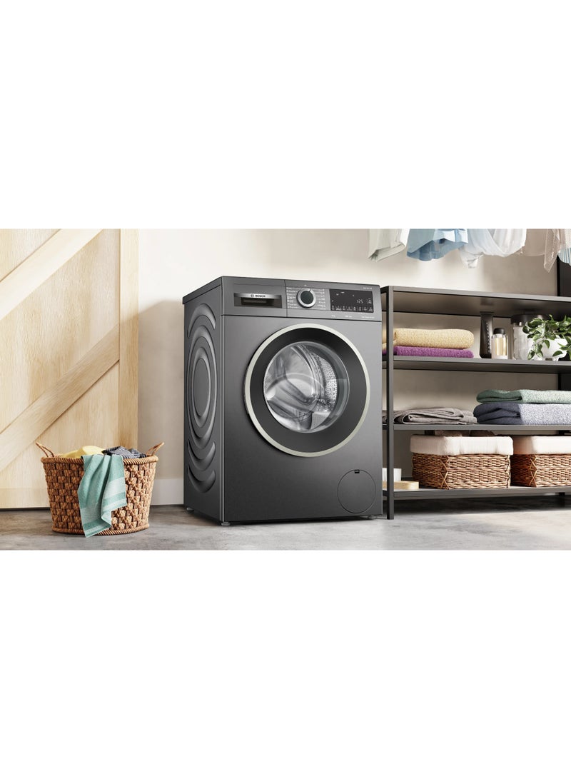 BOSCH Series 4 Washing Machine, Frontloader Fullsize, 9 kg, Cast Iron Grey, WGA244Z1EG 9 kg 2300 W WGA244Z1EG Graphite - Image 5