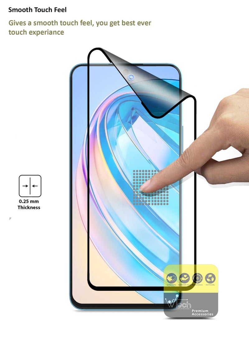 Wtech Nano Ceramic Anti Fingerprint Full Glue Full Cover Matte Flexible Screen Protector For Honor X8a 4G / Honor X8 4G Clear - Image 3