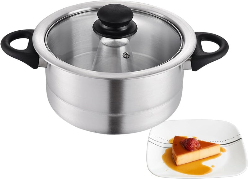 Arroyo Alunimun Flan Maker Double Boiler with Glass Lid 1.6 Liters/Baño de Maria - Image 1