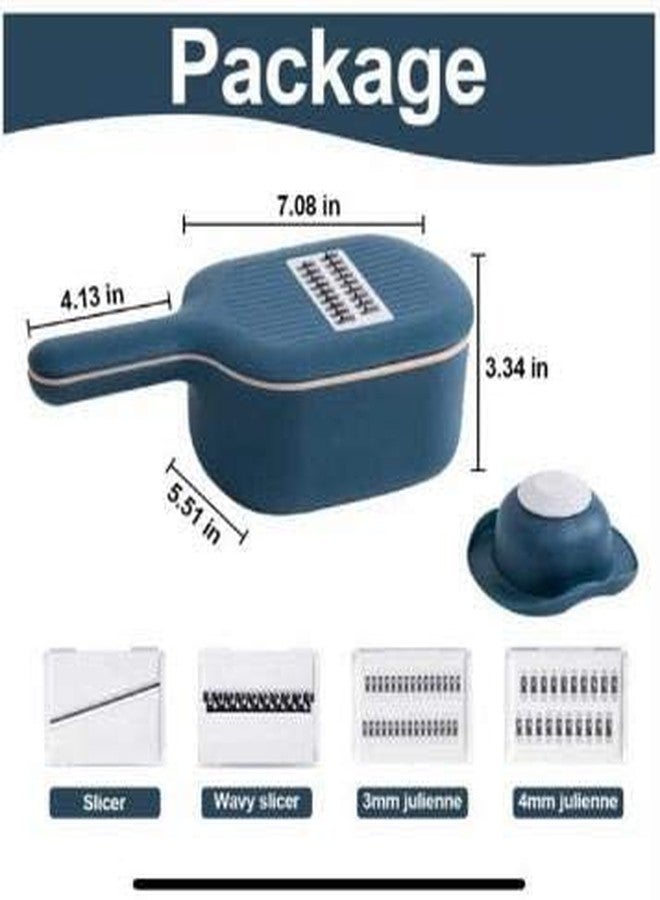 THW Multifunctional Chopper,Multi-Function Potato Carrot Cucumber Mandoline Slicer Cutter Grater Shredders with Strainer/Kitchen Fruit and Vegetable Tool - Image 3