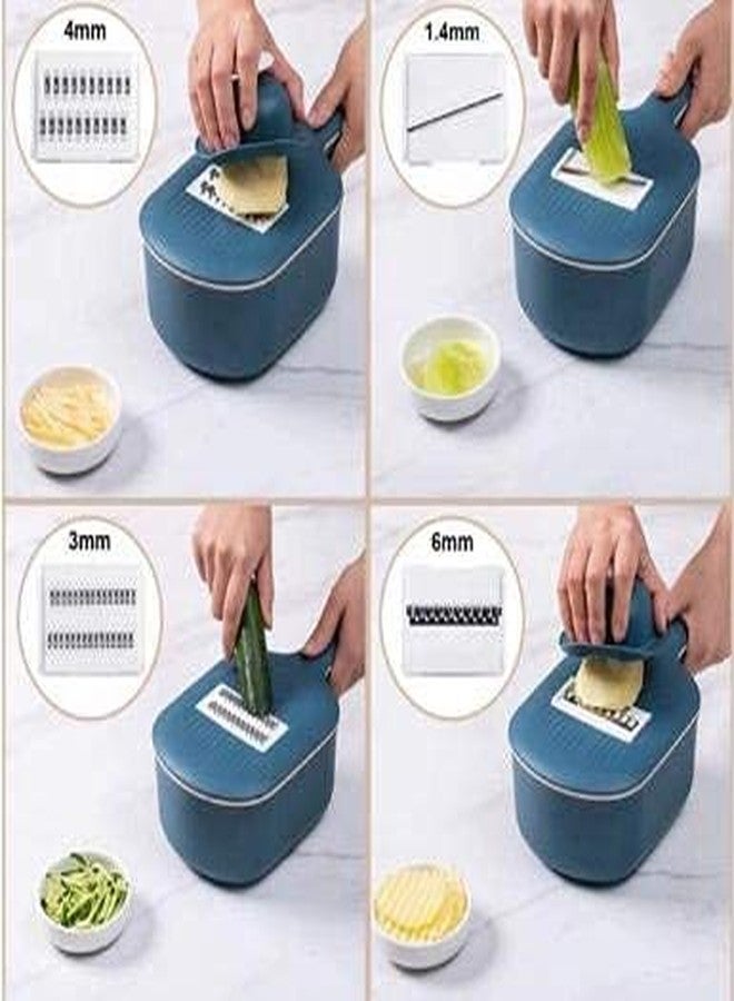 THW Multifunctional Chopper,Multi-Function Potato Carrot Cucumber Mandoline Slicer Cutter Grater Shredders with Strainer/Kitchen Fruit and Vegetable Tool - Image 4