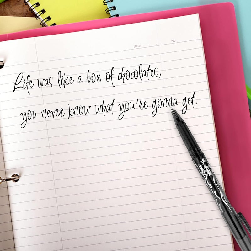 AMOR 12 Colors Erasable Gel Pens, Fine Point(0.7), Make Mistakes Disappear, Premium Comfort Grip For Drawing Writing Planner And School Supplies - Image 4