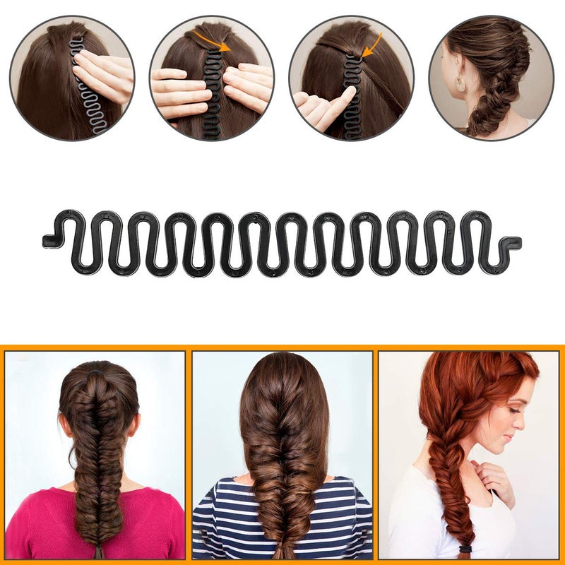 CestMall Winkeyes Hair Styling Set - DIY Hair Braiding Tool Kit with Hair Modelling Accessories for Simple and Fast Spiral Braids - Image 2