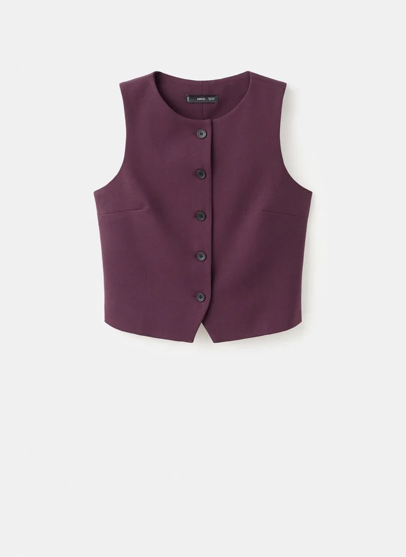 MANGO Suit waistcoat with buttons