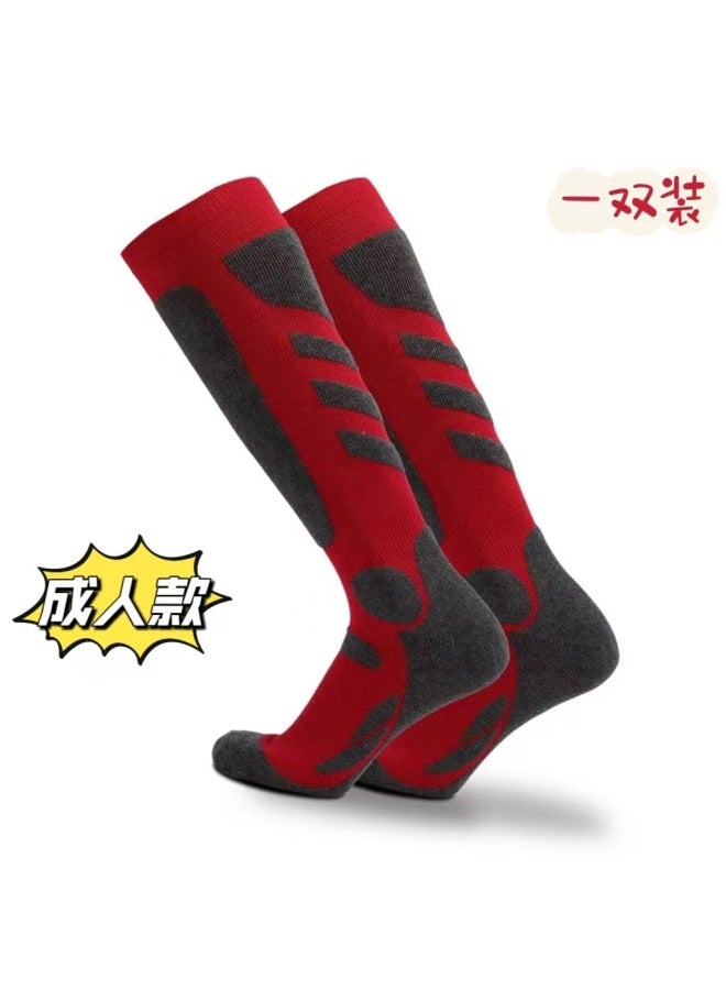 Women's and Children's Outdoor Ski Socks Thick Warm Sweat-Absorbent Long Tube Towel Bottom