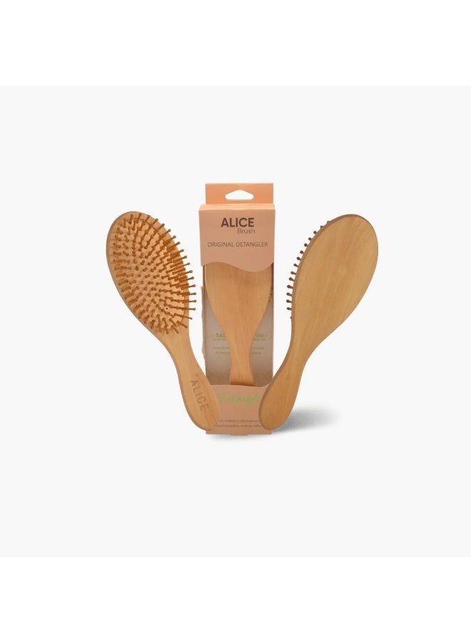 أليس فرشاة الأصلية لفك تشابك الشعر الخشبية - Image 2
