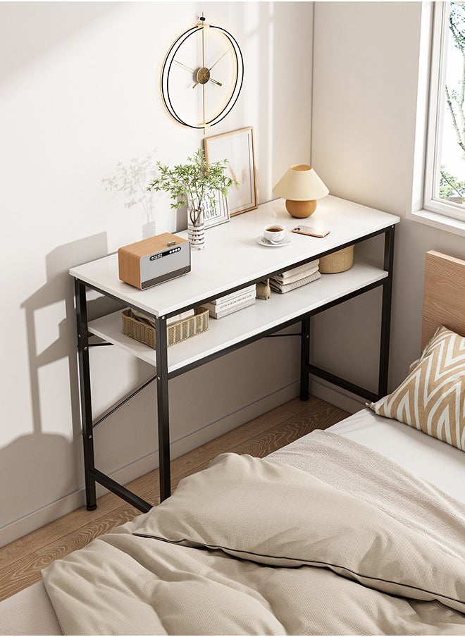 Shofenkei - Narrow Console Table, 2 Tier Small Entryway Table, Sofa Table with 2 Support Bar, Couch Table, Thin Side Table, Display Table for Living Room, Hallway, Bedroom, Foyer, 100 L*30W*93H - Image 1