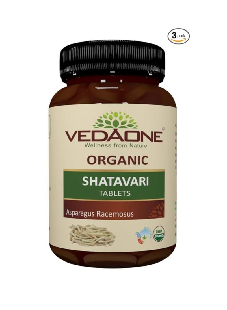 VEDAONE USDA Organic Shatavari 750mg 60 Tablets - Image 1