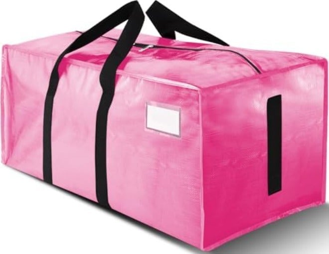HOMESURE Supports 200lbs Heavy Duty Moving Bags - Strong Zipper & Wrap-Around Handles - Water-Resistant Storage Totes, Durable Alternative to Moving Boxes - 8 Pack -  Semi-Transparent