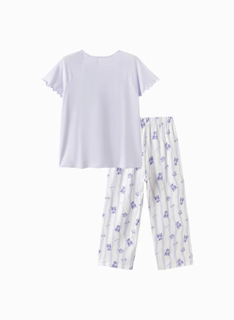 Balabala Purple/White Kids Girls Home suit for Women | Best Price UAE