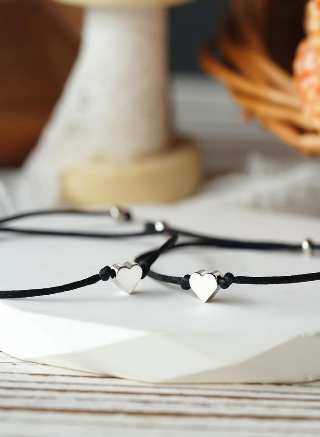 MANVEN Mothers Day Jewelry Gifts for Mom Daughter, Mother Daughter Bracelets Mommy and Me Heart Matching Wish Bracelets - Image 3