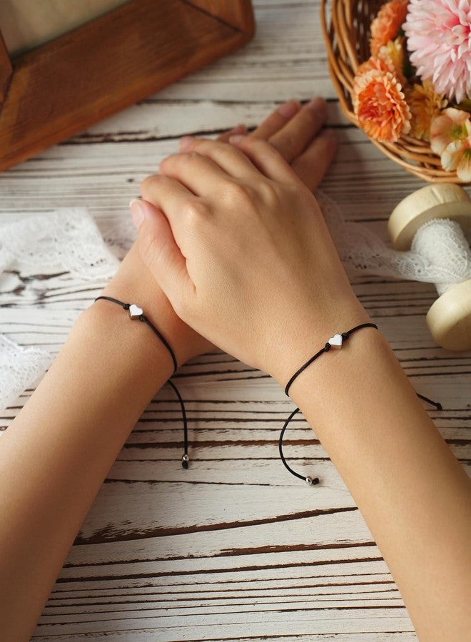 MANVEN Mothers Day Jewelry Gifts for Mom Daughter, Mother Daughter Bracelets Mommy and Me Heart Matching Wish Bracelets - Image 2