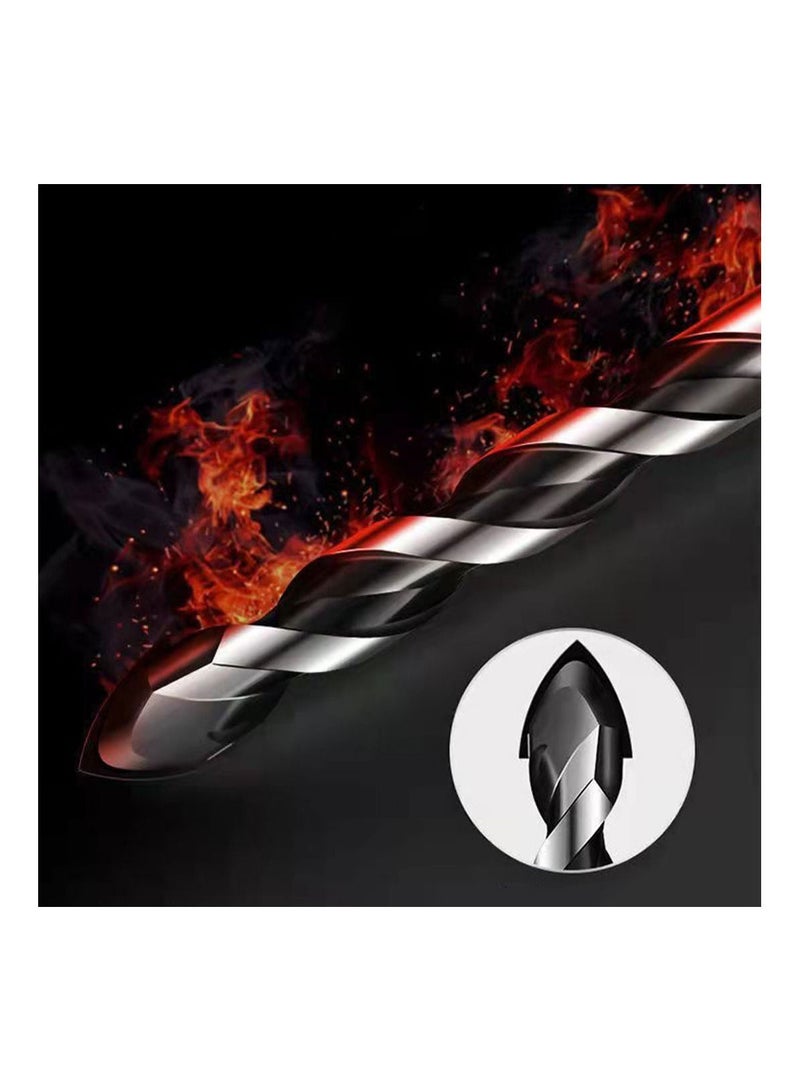 مجموعة مثقاب خرسانية مكونة من 4 قطع ، لقم حفر مائلة من الكربيد المتقاطع لحفر الطوب والبلاط والخرسانة والبلاستيك وبلاط السيراميك الخشبي  - Image 5