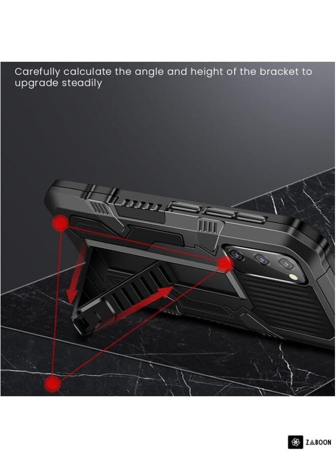 Zaboon Protective Case Cover For Samsung Galaxy S21 5G Vanguard Warrior All Inclusive Double-color Shockproof TPU + PC Protective Case with Holder - Image 3