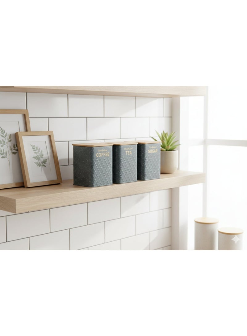 HausRoland A Bread box set with sugar/coffee canisters - Image 3