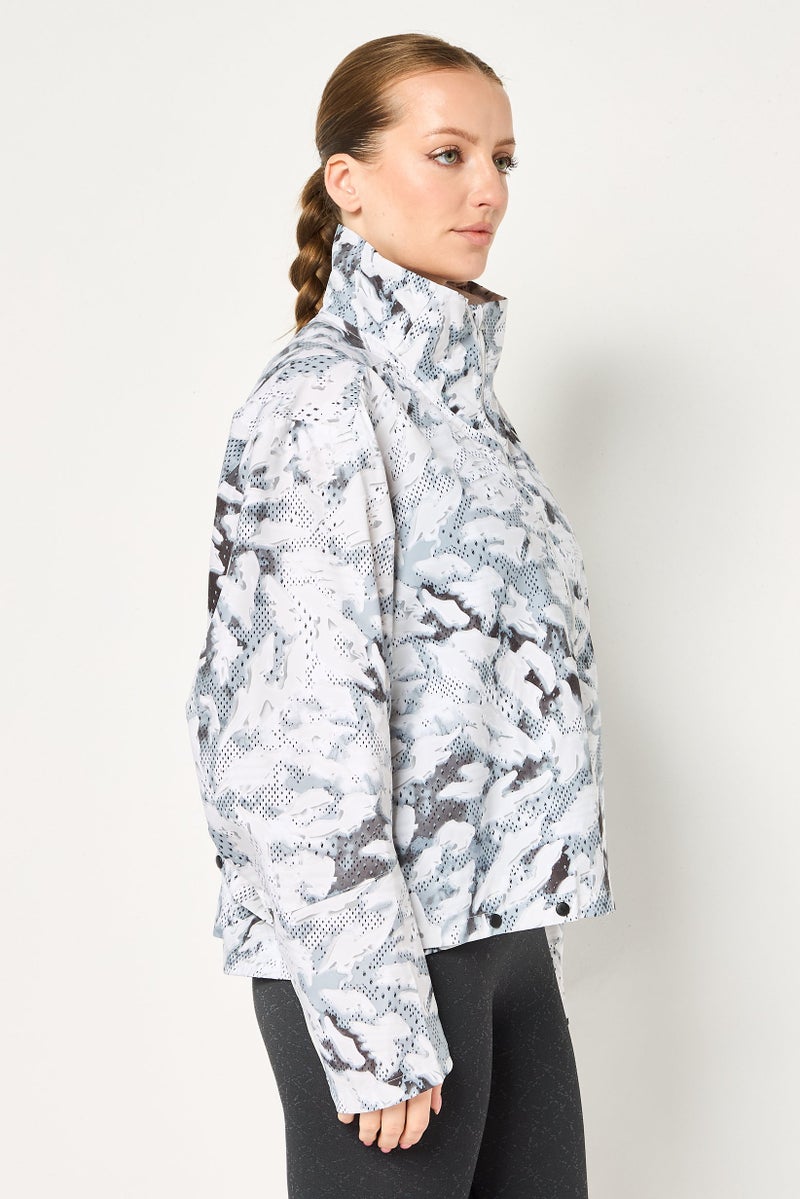 Adidas Women Sportswear Fit Camouflage Training Jackets, Multicolor - Image 2