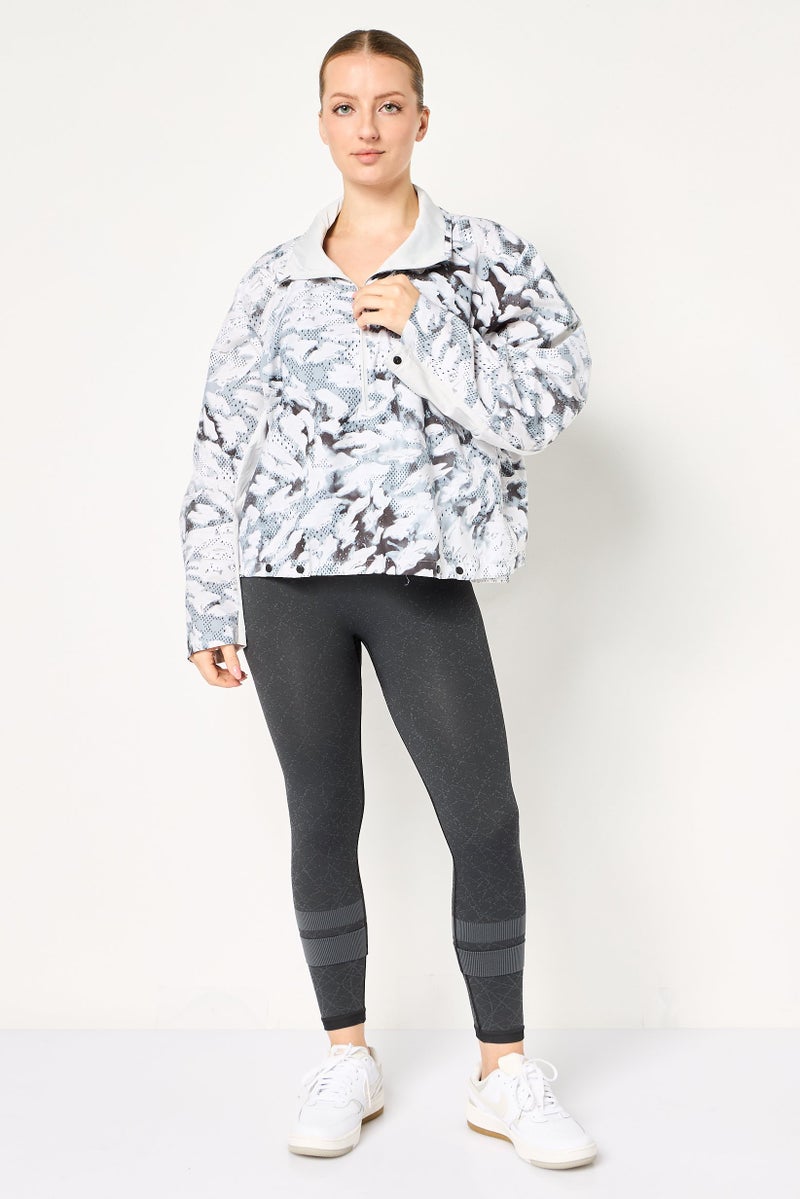 Adidas Women Sportswear Fit Camouflage Training Jackets, Multicolor - Image 4