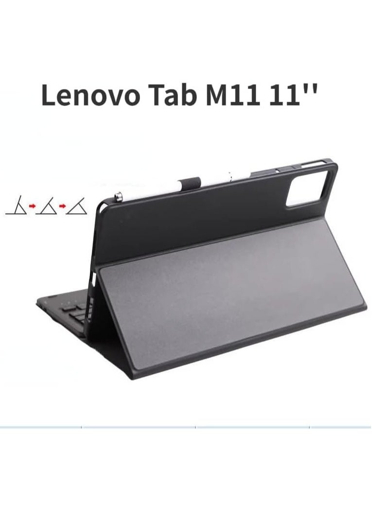General - Bluetooth Touched Keyboard Compatible with Lenovo Tab M11 11 inch TB-330FU/TB-331FC Keyboard Case with Pen holder Protective For Tab M11 Tablet - Image 1