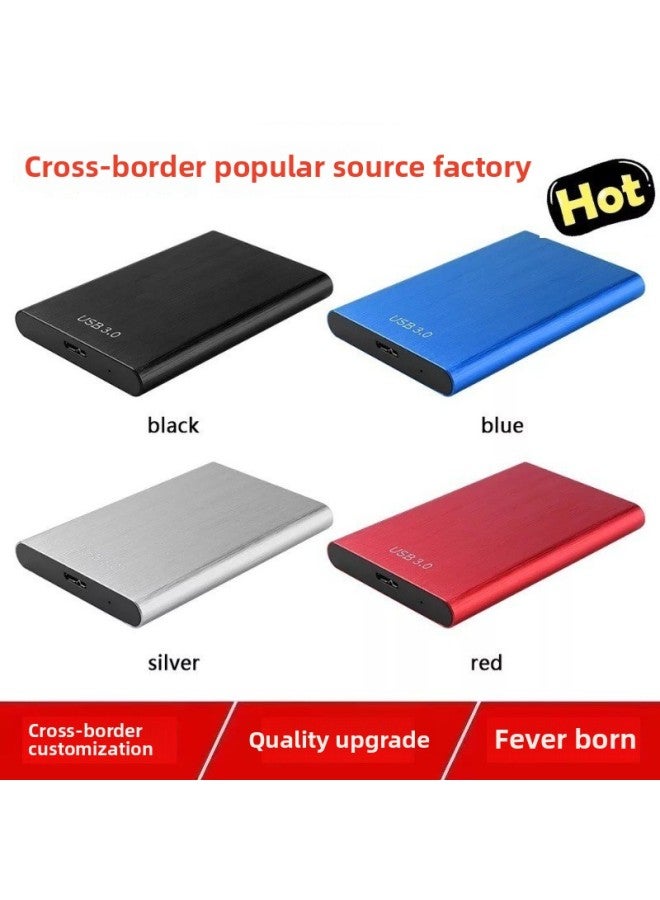 Dedicated To High-speed Mobile Hard Disk Expansion And Upgrade 2TB 1TB Portable External Mechanical Hard Disk 500GB-Capacity:1TB Mechanical Disc-Interface:Black - Image 1
