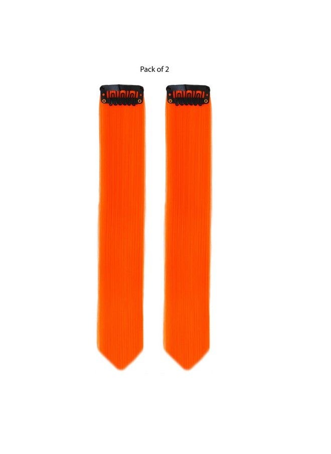 Paradise - Hair Streak Coloured Extension Highlighter For Women (Orange) - Image 1