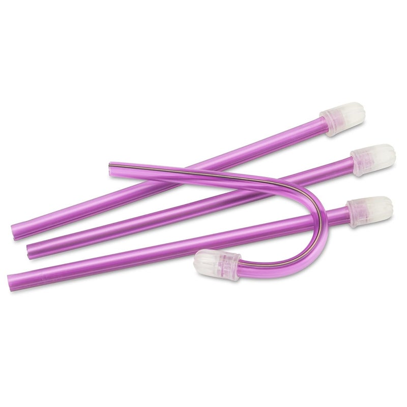 Practicon 7019116 PUR Total Comfort Colorflex Disposable Saliva Ejector, Purple, Pack of 100 - Image 2