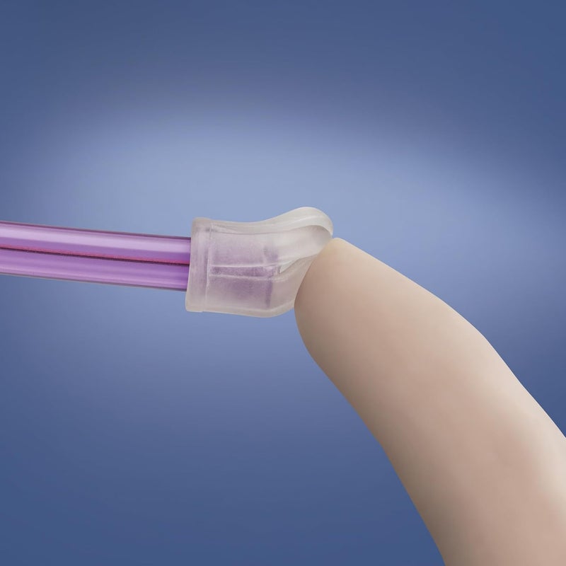 Practicon 7019116 PUR Total Comfort Colorflex Disposable Saliva Ejector, Purple, Pack of 100 - Image 3