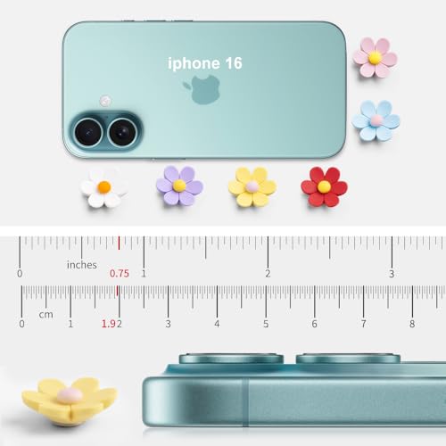 rhinocats Locker Magnets for Girls,24Pcs Fridge Magnets, Cute 3D Flower Decorative Magnets for Whiteboard Office Kitchen Decor,Strong Holding Power - Image 2