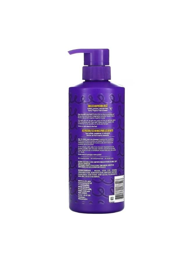 Aussie شامبو أطفال مجعد فواكه استوائية مشمسة 16 أونصة سائلة 475 مل - Image 2