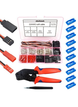 55 Sets Servo Plug Male Female Connector Crimp Pin Cable Kit with Crimping Tool Compatible JST SYP Futaba for Hitec Spektrum RC - pzsku/ZD656ADB0F3DA288D60D2Z/45/1750153144/c1539e27-2792-432a-9ae2-481b6fef7a77